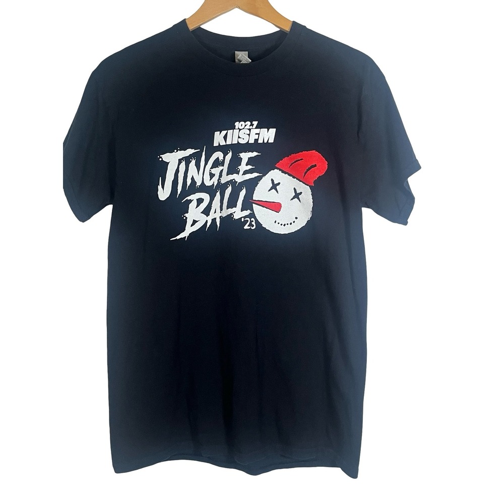 Gildan Jingle Ball 2023 Concert T-Shirt Black Medium KIIS FM LA Olivia Rodrigo